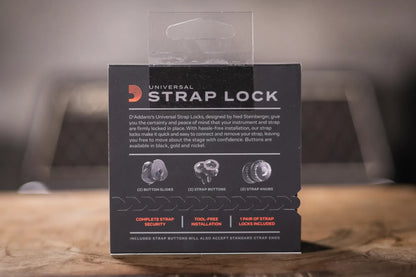 D'Addario Universal Strap Lock System Black