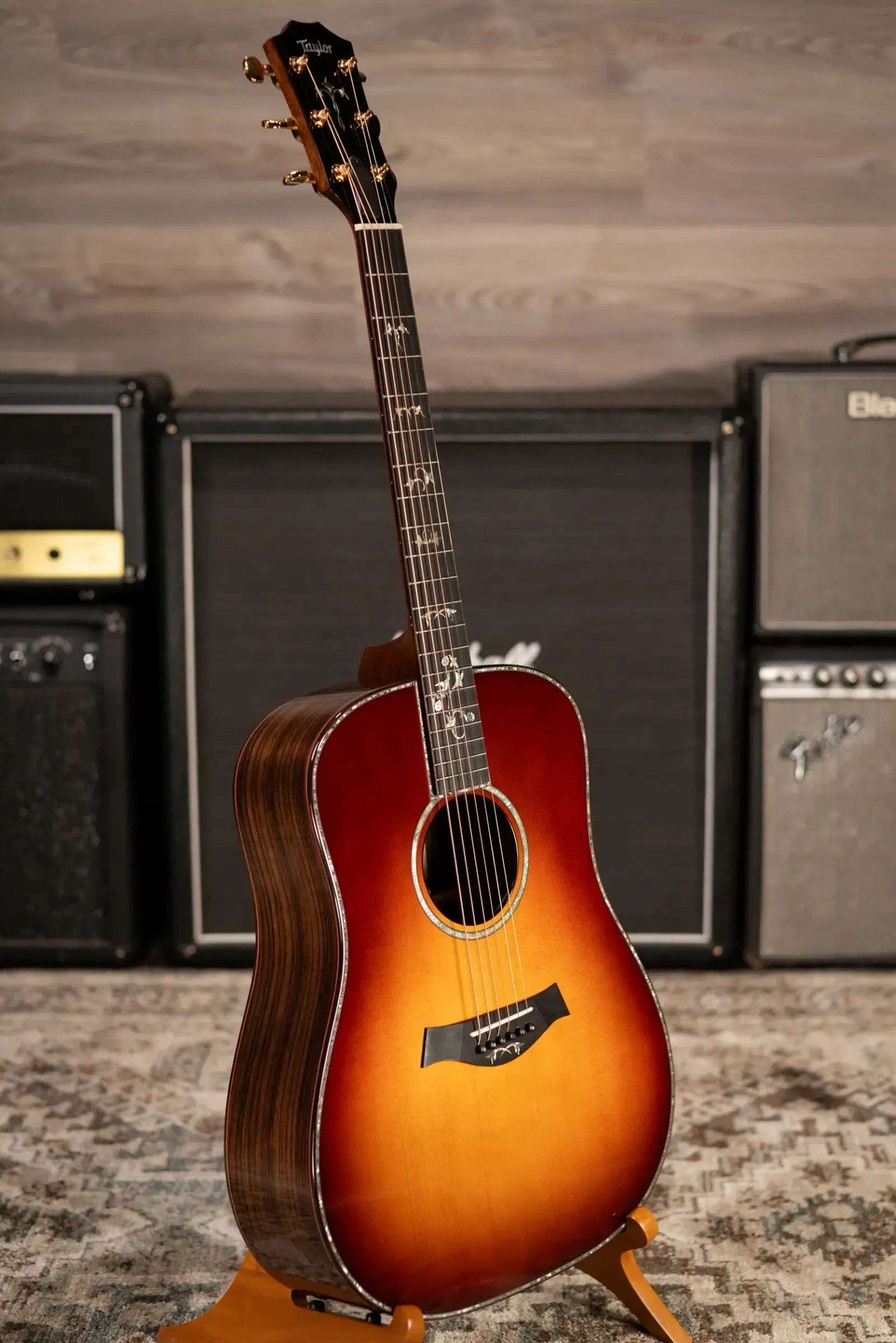 Taylor One-of-a-Kind Legacy 910e Special Edition Short-Scale Dreadnought Acoustic/Electric Guitar - Heritage Sunburst with Hardshell Case