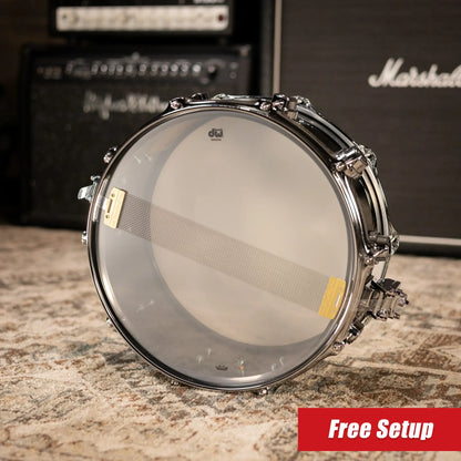 DW Collector's Series 6.5" x 14" Snare Drum - Black Nickel Over Brass