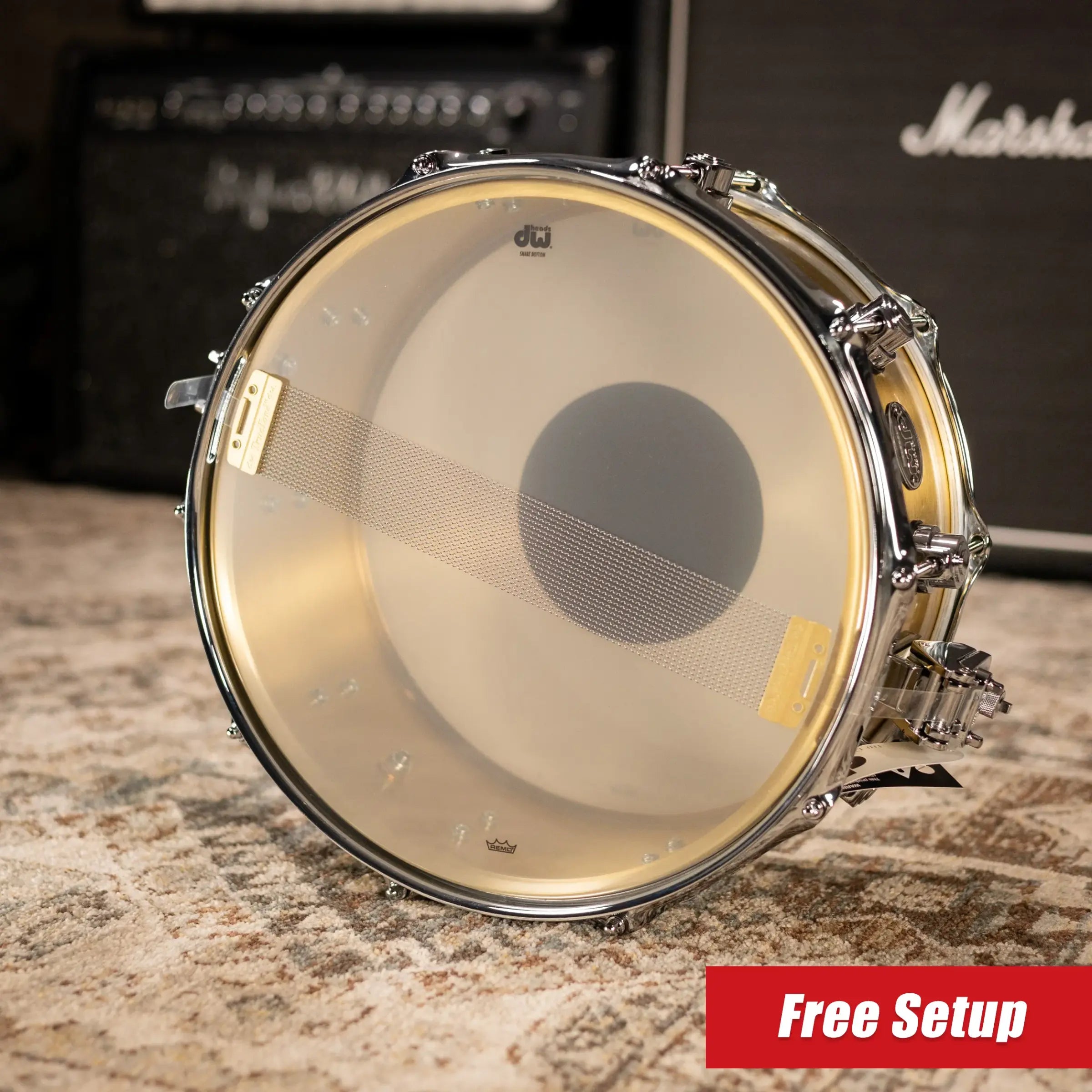 DW Performance 6.5" x 14" Snare - Polished Brass