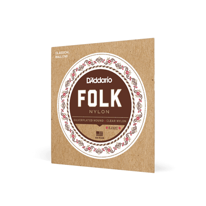 D'Addario Folk Normal Tension ball end Nylon Strings EJ32C