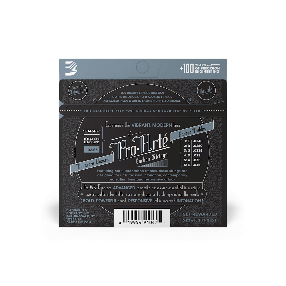 D'Addario Pro-Arte Carbon Classical Guitar Strings - Hard Tension