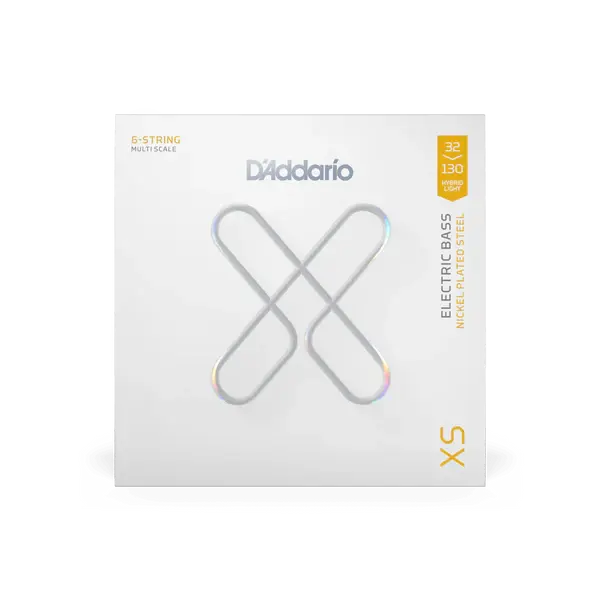D'Addario XS 32-130 Hybrid Light 6-String Multi-Scale Coated Nickel Bass Strings