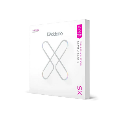 D'Addario XS 45-130 Regular Light 5-String Long Scale Coated Nickel Bass Strings
