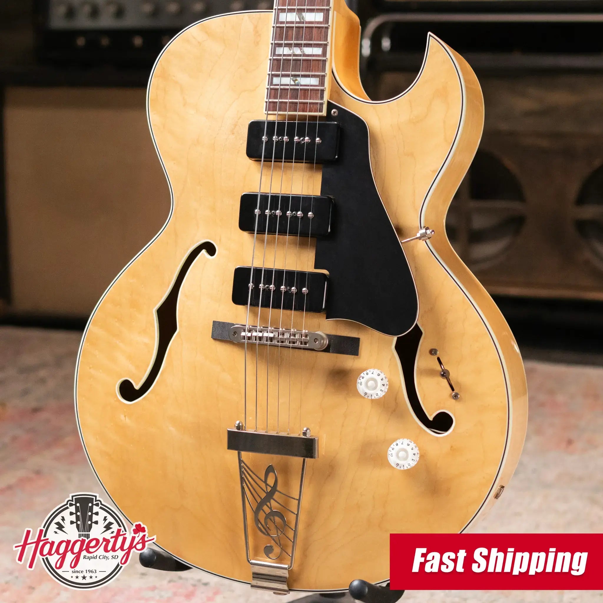 Dean Palomino Semi-Hollow Electric Guitar with Hardshell Case - Used