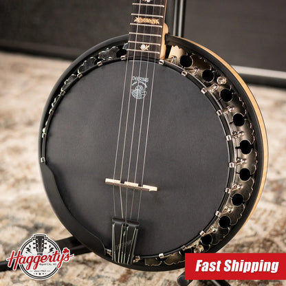 Deering Boston 5-String Banjo - Natural Blond Curly Maple with Hardshell Case