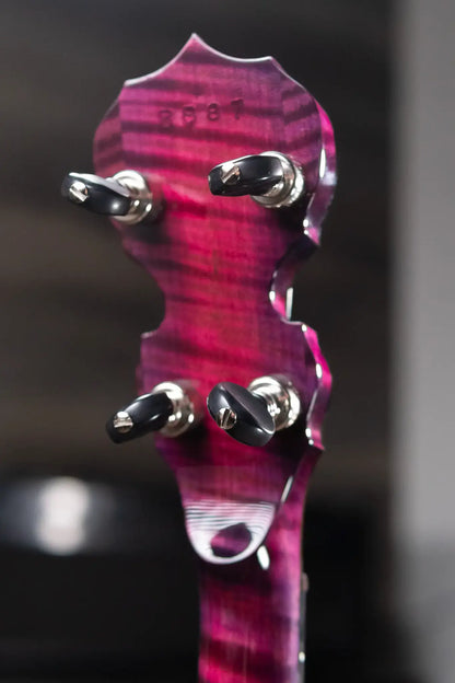 Deering Custom Maple Blossom 5-String Banjo - Blurple Blossom with Hardshell Case