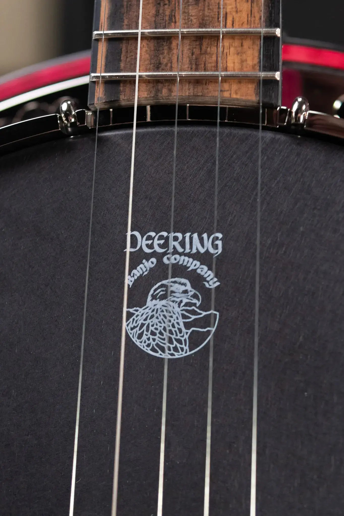 Deering Custom Maple Blossom 5-String Banjo - Blurple Blossom with Hardshell Case
