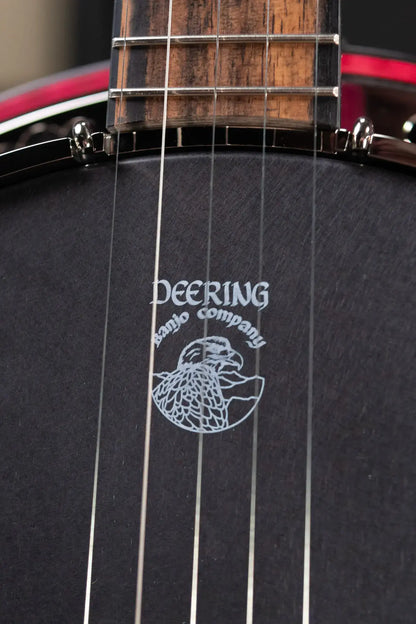 Deering Custom Maple Blossom 5-String Banjo - Blurple Blossom with Hardshell Case