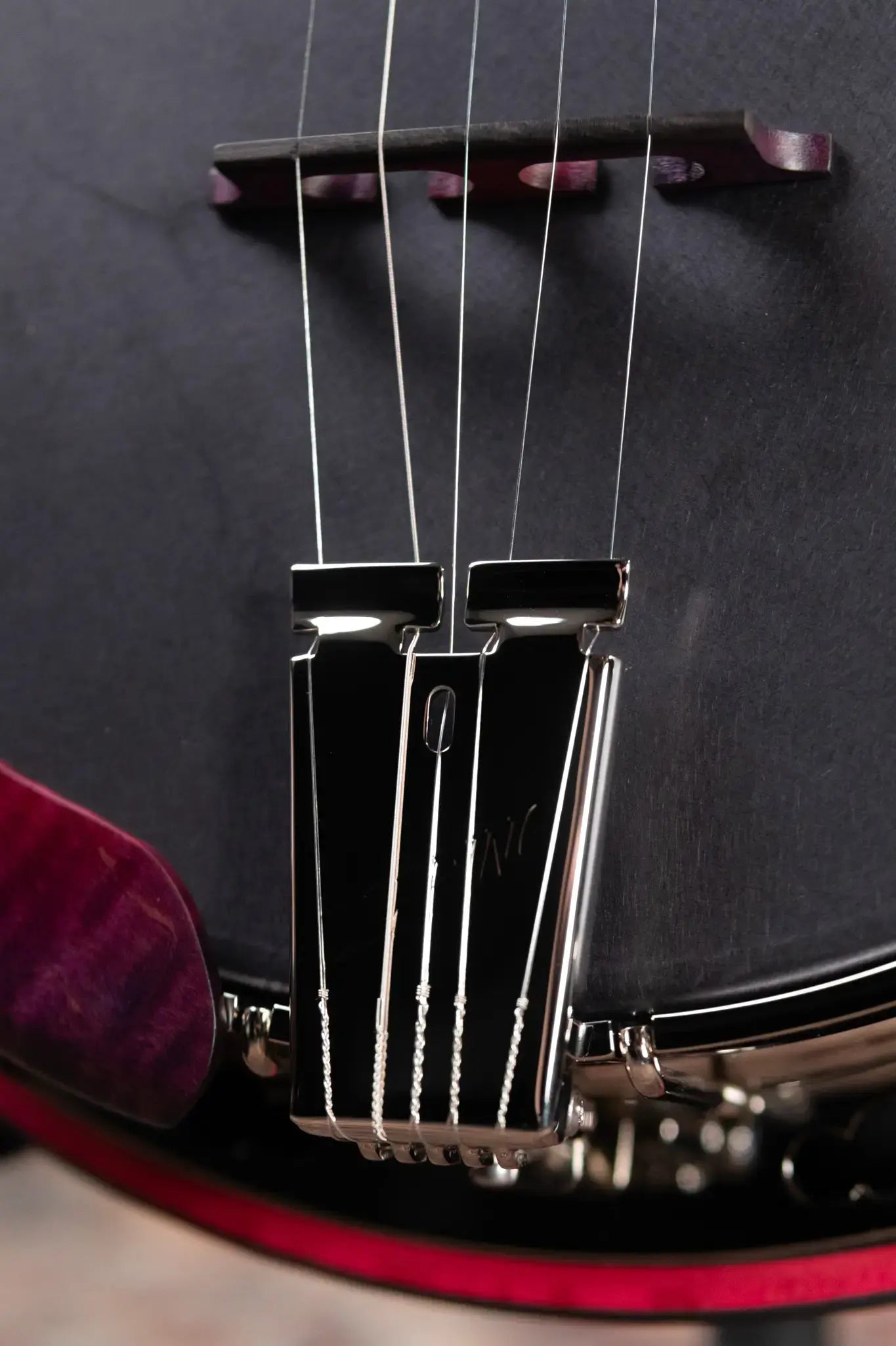 Deering Custom Maple Blossom 5-String Banjo - Blurple Blossom with Hardshell Case