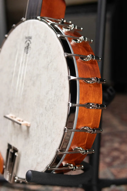 Deering Custom Vega Little Wonder 5-String Banjo - Dark Honey Amber Stain with Hardshell Case