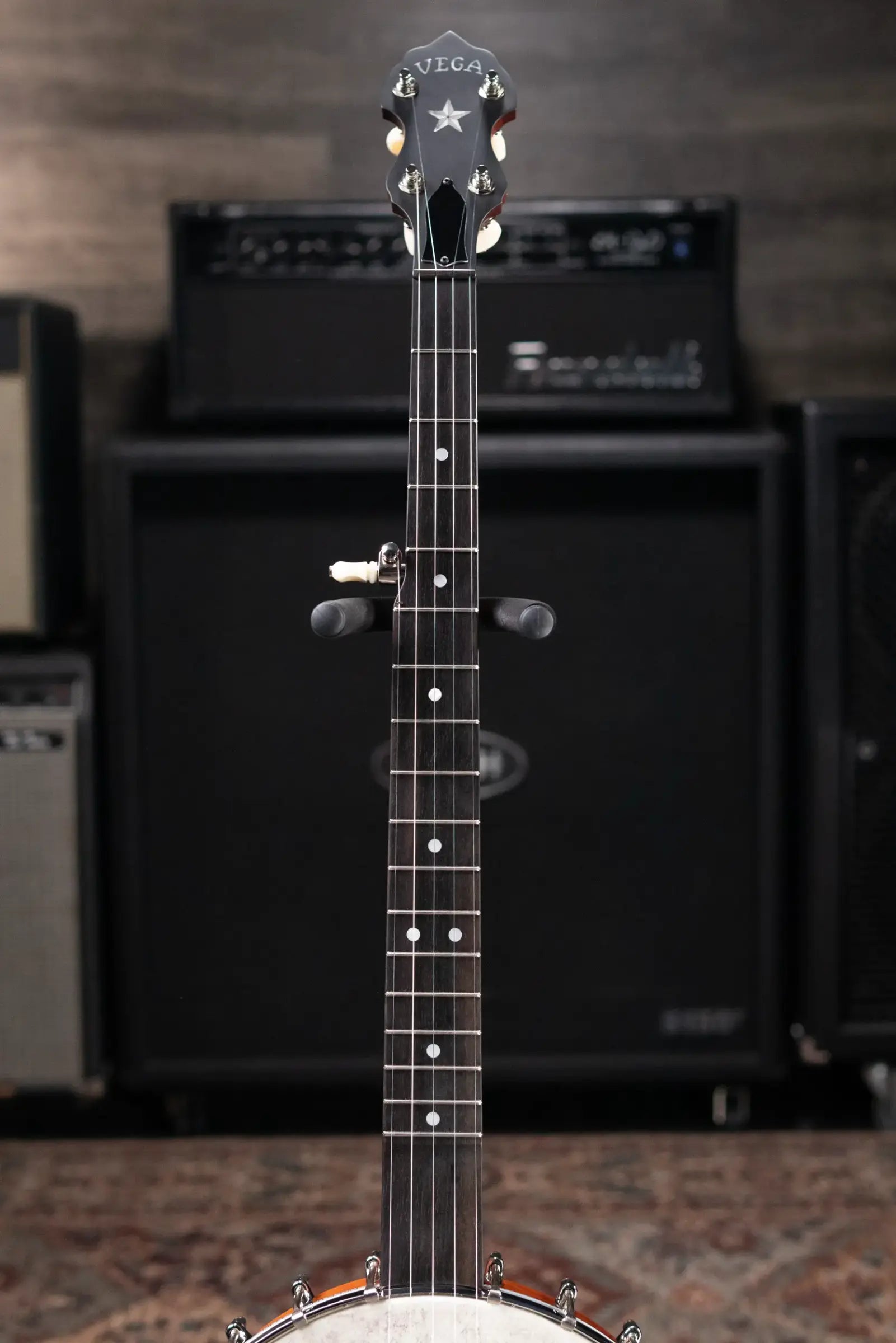 Deering Custom Vega Little Wonder 5-String Banjo - Dark Honey Amber Stain with Hardshell Case