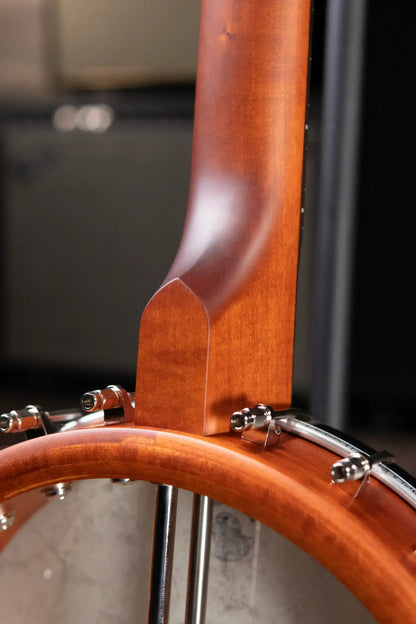 Deering Custom Vega Little Wonder 5-String Banjo - Dark Honey Amber Stain with Hardshell Case