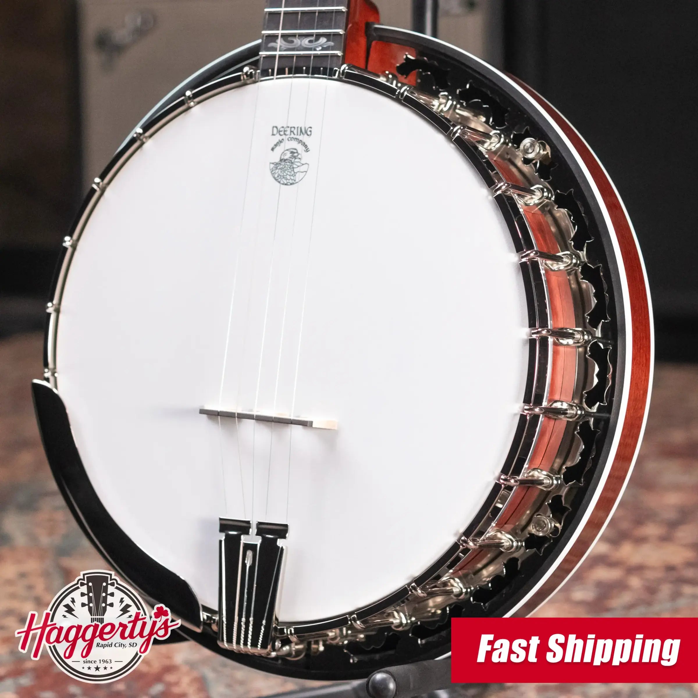 Deering Eagle II 5-String Banjo with Hardshell Case