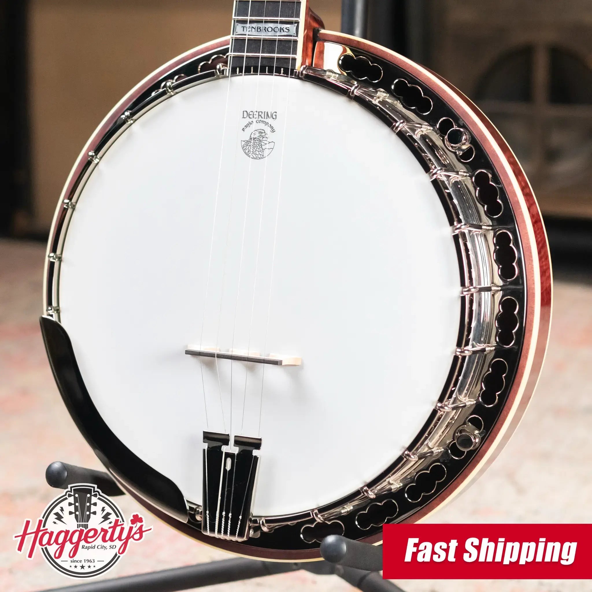 Deering Tenbrooks Saratoga Star with -06- Tone Ring Banjo with Hardshell Case