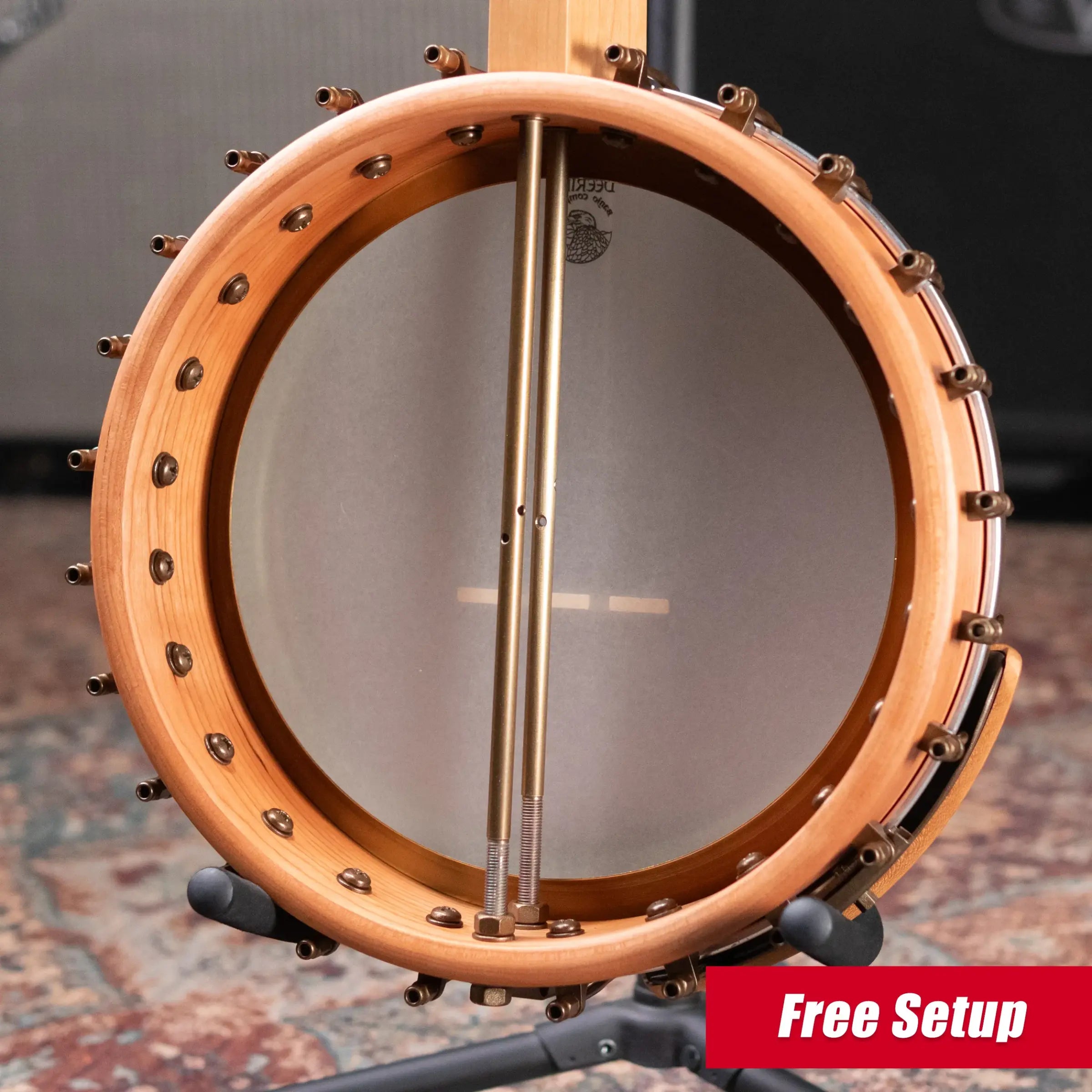 Deering Vega Vintage Star 5-String Banjo - Cherry with Hardshell Case