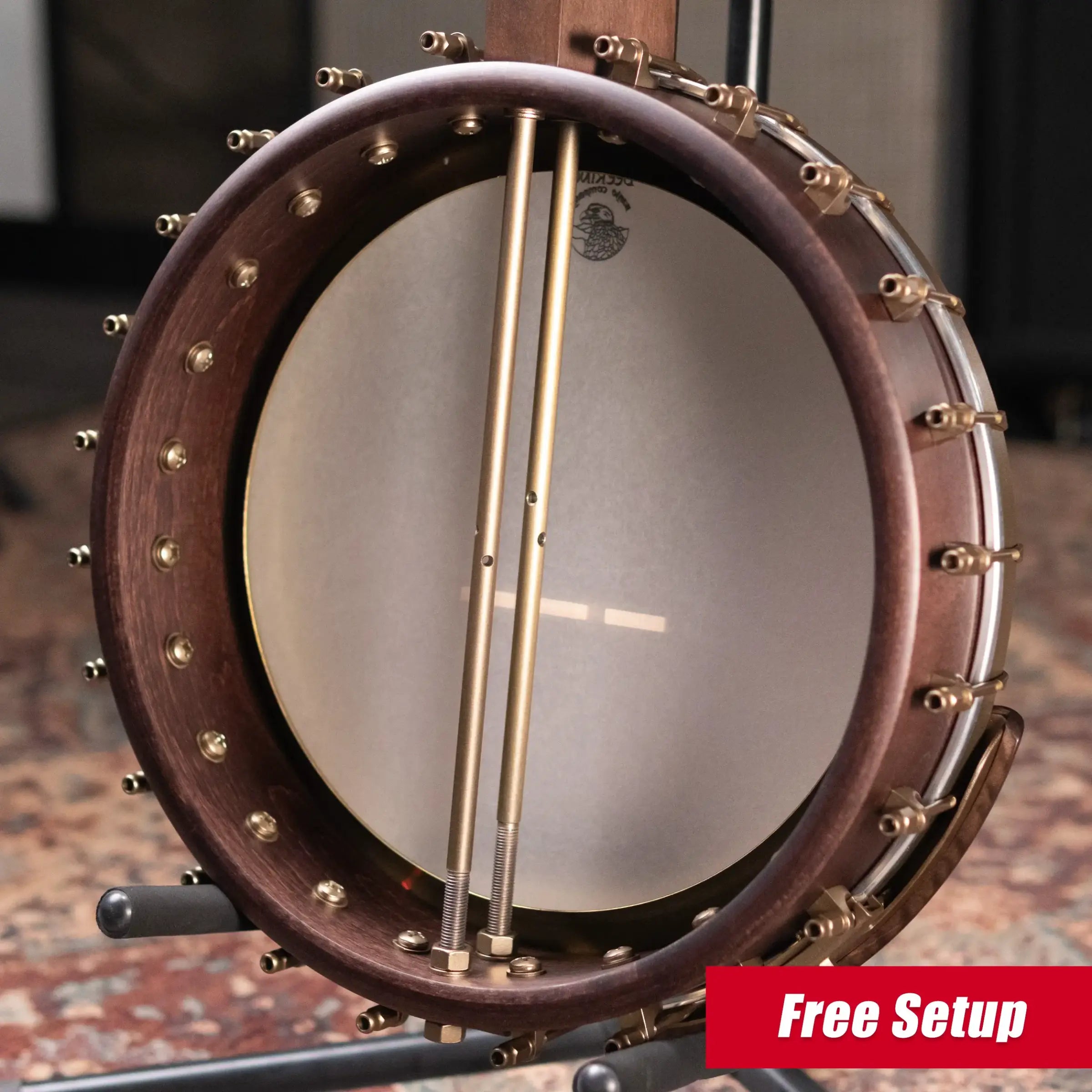 Deering Vega Vintage Star 5 String Banjo with Hardshell Case