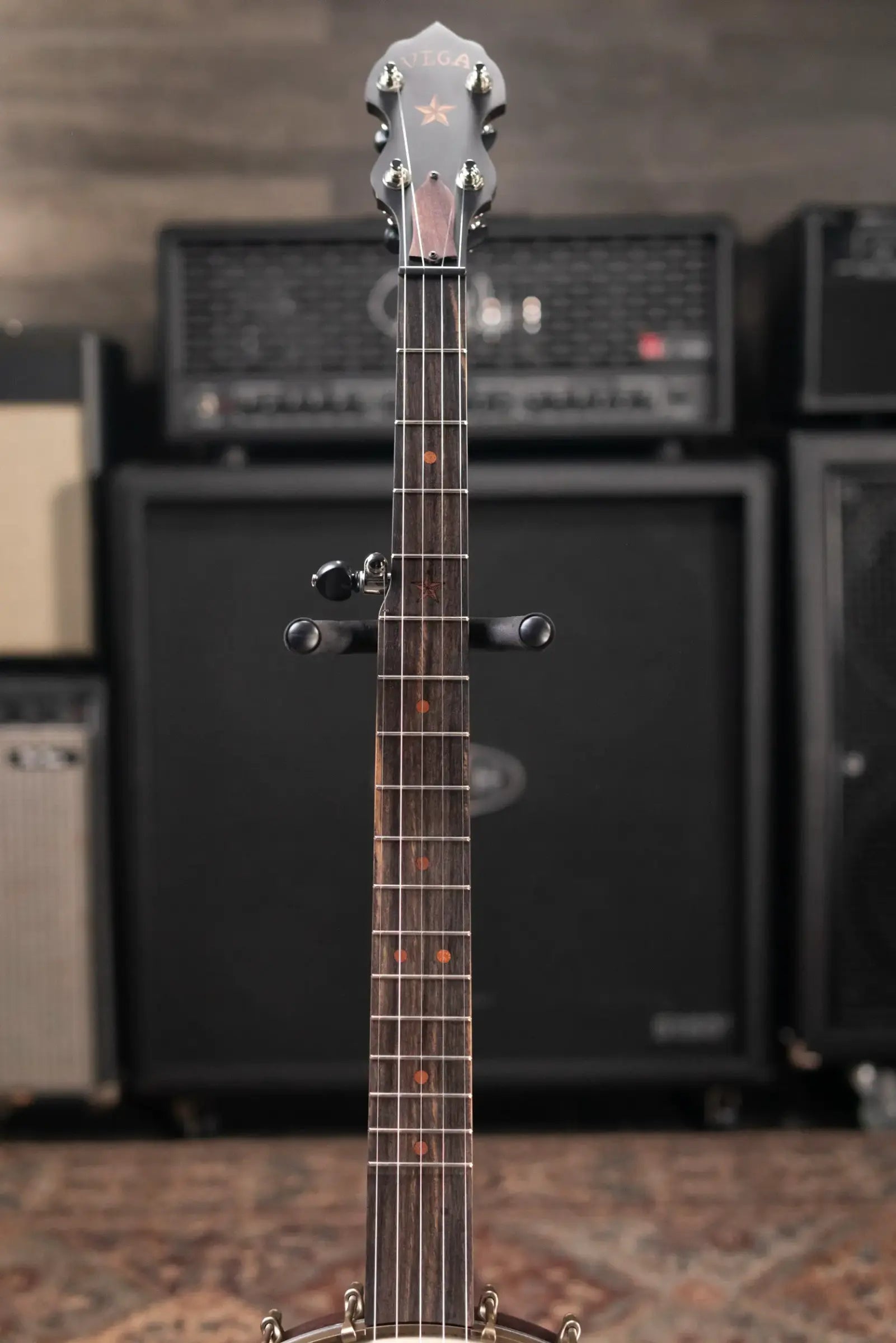 Deering Vega Vintage Star 5 String Banjo with Hardshell Case