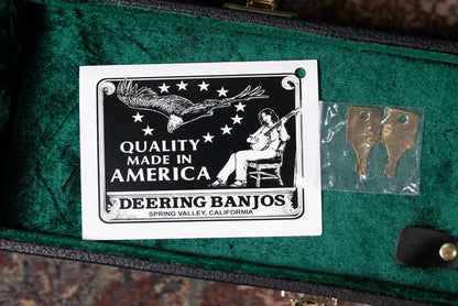 Deering Vega Vintage Star 5 String Banjo with Hardshell Case