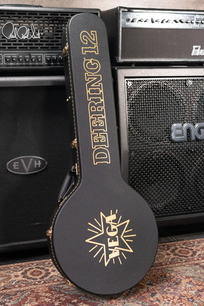 Deering Vega Vintage Star 5 String Banjo with Hardshell Case