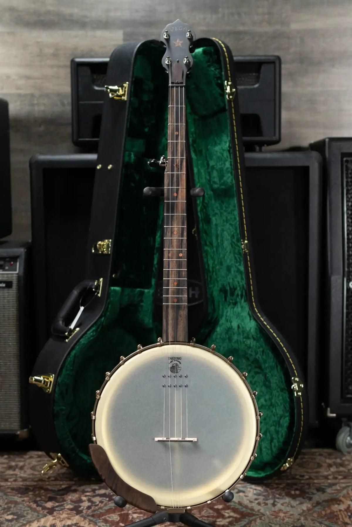Deering Vega Vintage Star 5-String Banjo with Kavanjo Pickup and Hardshell Case
