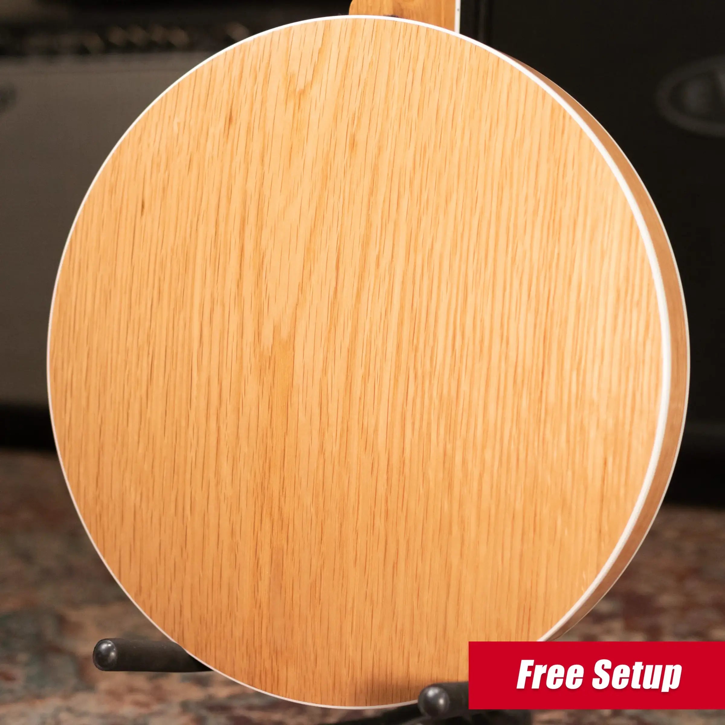 Deering White Lotus 5-String Banjo with Hardshell Case