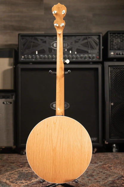 Deering White Lotus 5-String Banjo with Hardshell Case