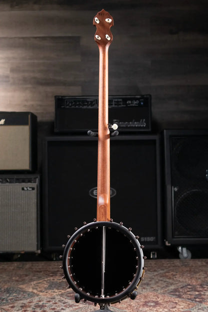 Deering Woodsongs Campfire Long Neck 5-String Banjo with Hardshell Case