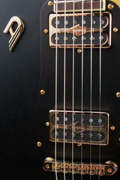 Duesenberg Falken Electric Guitar - Matte Black with Hardshell Case