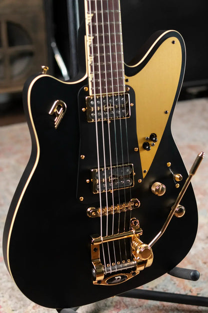 Duesenberg Falken Electric Guitar - Matte Black with Hardshell Case