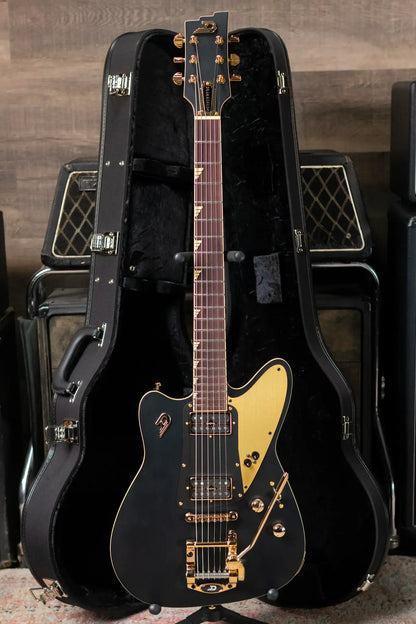 Duesenberg Falken Electric Guitar - Matte Black with Hardshell Case
