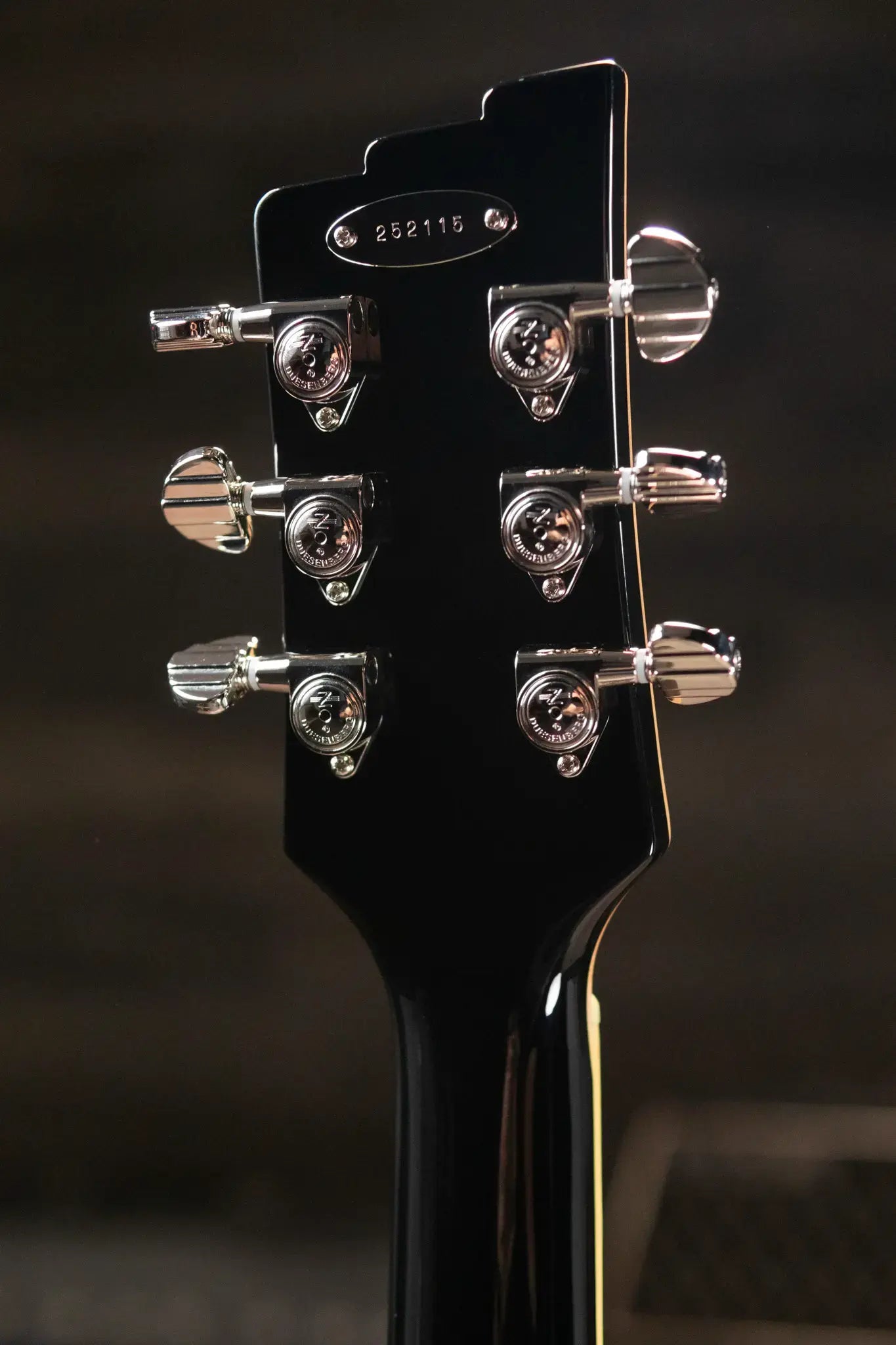 Duesenberg Paloma Baritone Electric Guitar - Black Sparkle with Gig Bag