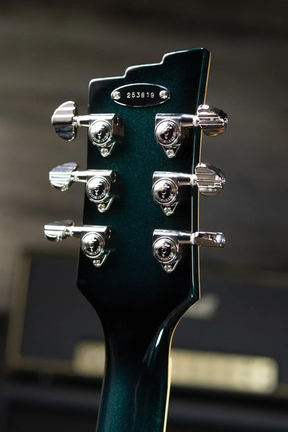 Duesenberg Starplayer TV DLX Semi-Hollow Electric Guitar - Catalina Green Burst with Hardshell Case