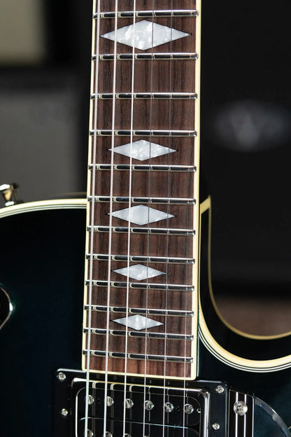 Duesenberg Starplayer TV DLX Semi-Hollow Electric Guitar - Catalina Green Burst with Hardshell Case