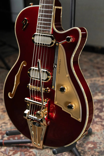 Duesenberg Starplayer TV Phonic Semi-Hollow Electric Guitar - Balboa Pearl Red with Hardshell Case