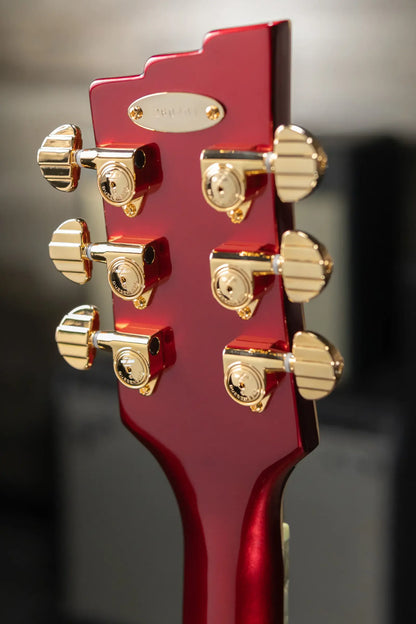Duesenberg Starplayer TV Phonic Semi-Hollow Electric Guitar - Balboa Pearl Red with Hardshell Case
