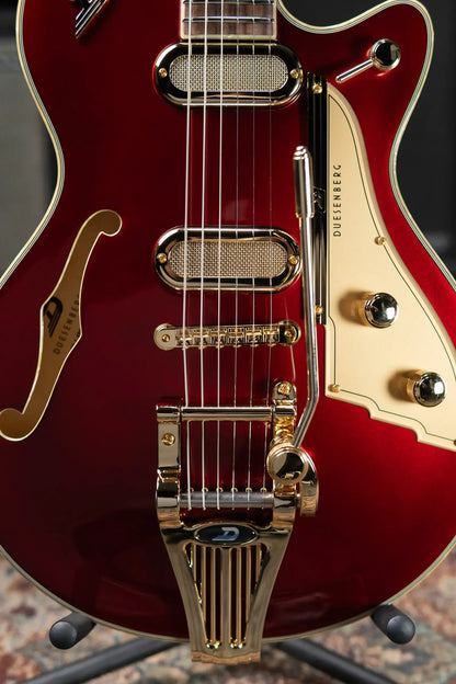 Duesenberg Starplayer TV Phonic Semi-Hollow Electric Guitar - Balboa Pearl Red with Hardshell Case