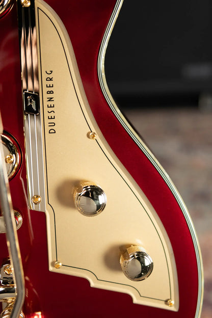 Duesenberg Starplayer TV Phonic Semi-Hollow Electric Guitar - Balboa Pearl Red with Hardshell Case