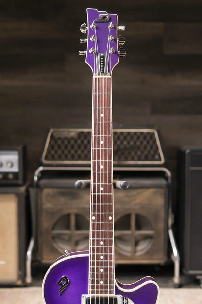 Duesenberg Starplayer TV Semi-Hollow Electric Guitar - Galaxy Purple Burst with Hardshell Case