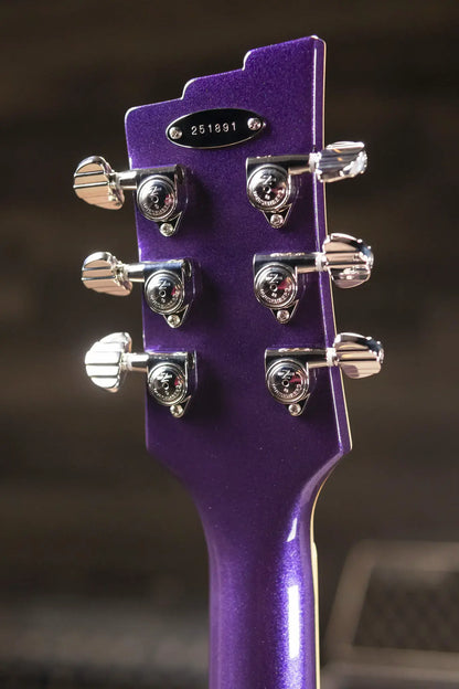 Duesenberg Starplayer TV Semi-Hollow Electric Guitar - Galaxy Purple Burst with Hardshell Case