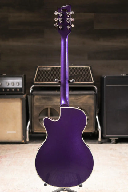 Duesenberg Starplayer TV Semi-Hollow Electric Guitar - Galaxy Purple Burst with Hardshell Case