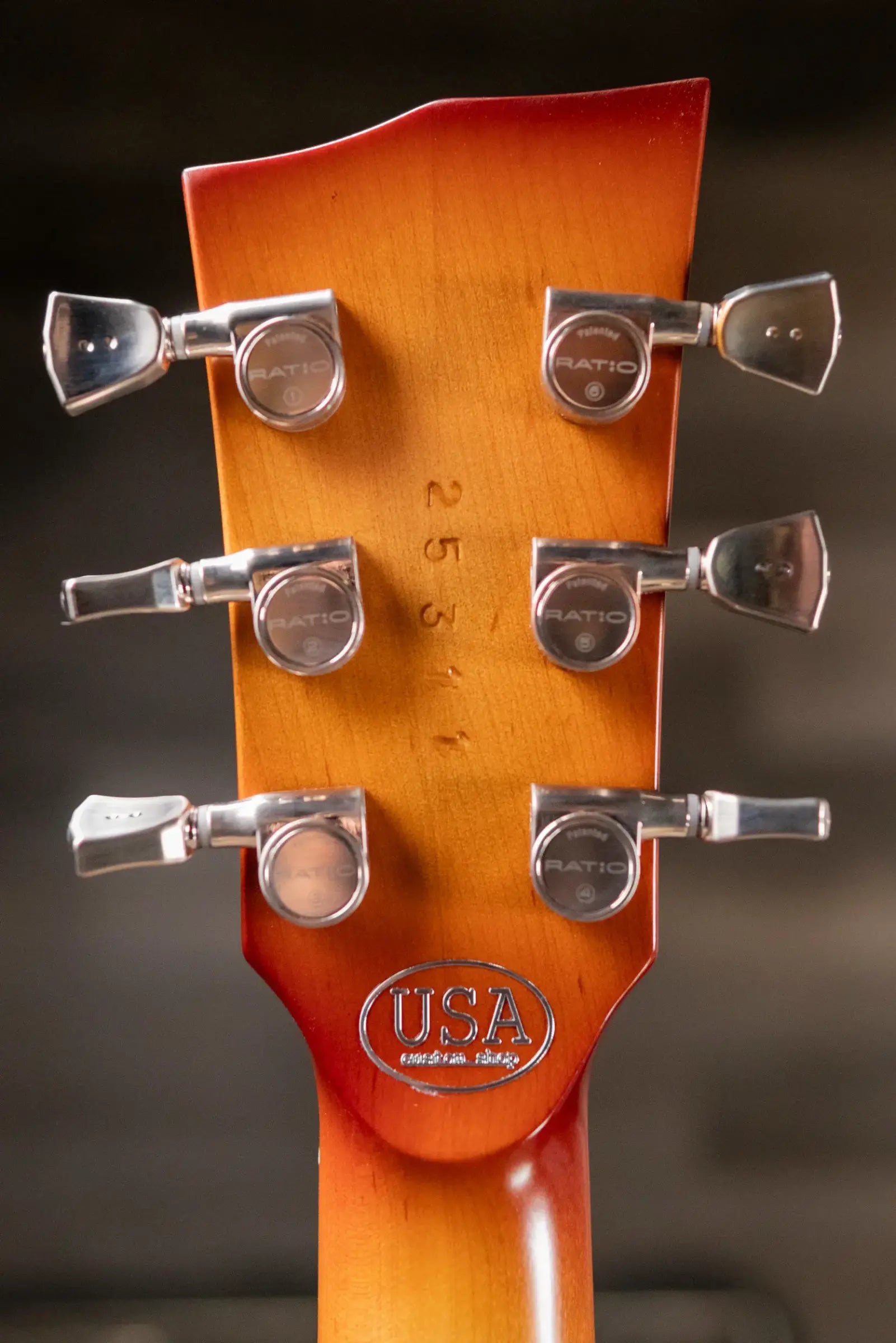 Dunable Custom Shop Gnarwhal Electric Guitar - Amber Burst with Hardshell Case