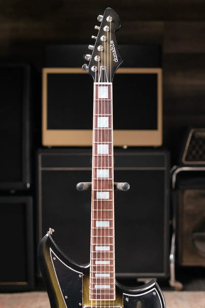 Dunable Custom Yeti Swervemeister Electric Guitar - Antique Silverburst with Hardshell Case