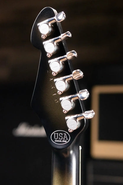 Dunable Custom Yeti Swervemeister Electric Guitar - Antique Silverburst with Hardshell Case