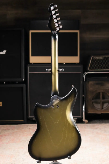 Dunable Custom Yeti Swervemeister Electric Guitar - Antique Silverburst with Hardshell Case