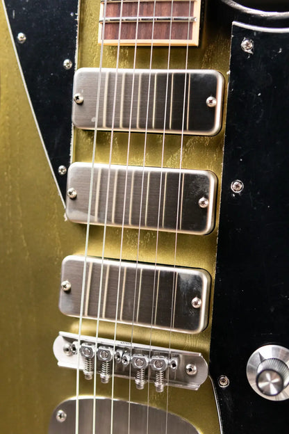 Dunable Custom Yeti Swervemeister Electric Guitar - Antique Silverburst with Hardshell Case