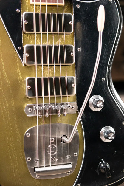 Dunable Custom Yeti Swervemeister Electric Guitar - Antique Silverburst with Hardshell Case