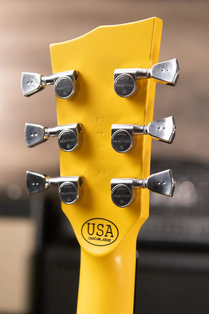 Dunable USA Custom Shop Cyclops Electric Guitar - TV Yellow with Hardshell Case