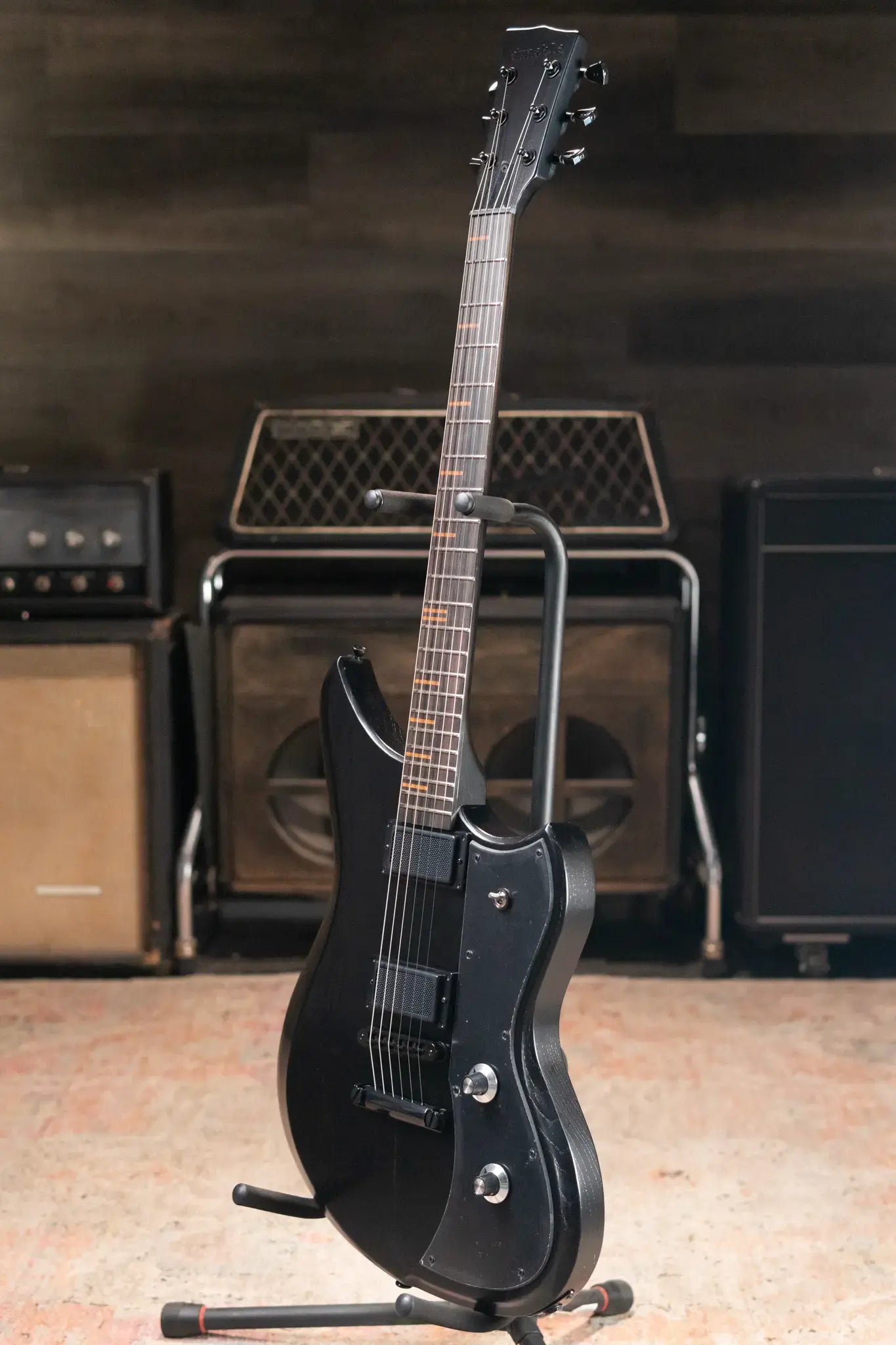 Dunable USA Custom Shop Yeti Electric Guitar - Black with Hardshell Case