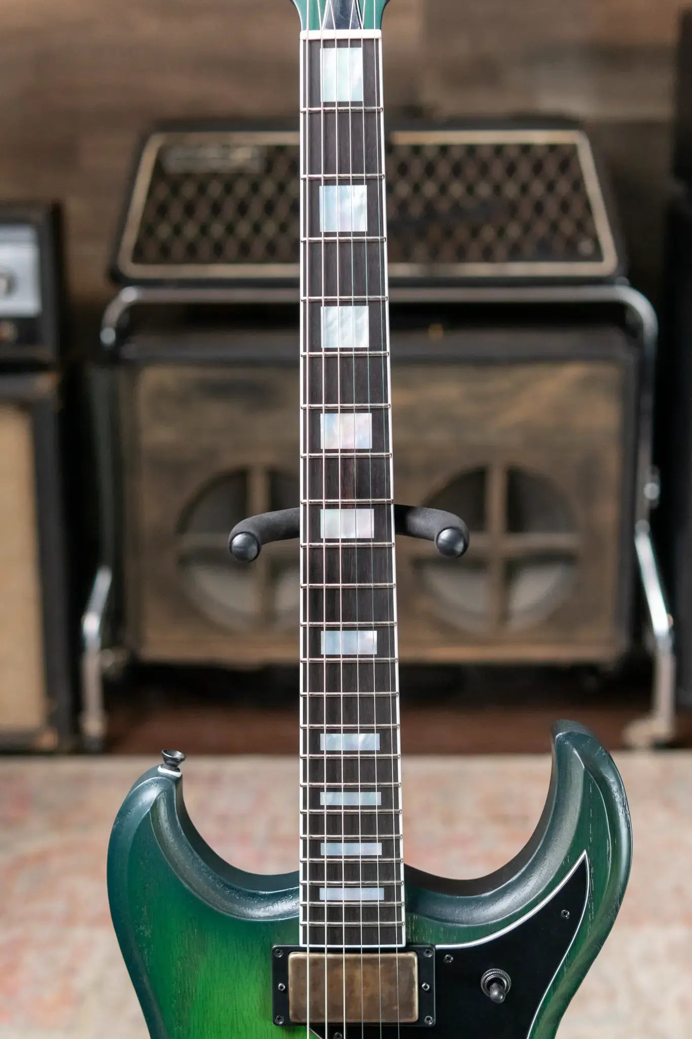 Dunable USA Gnarwhal Electric Guitar - Slime Glow with Hardshell Case